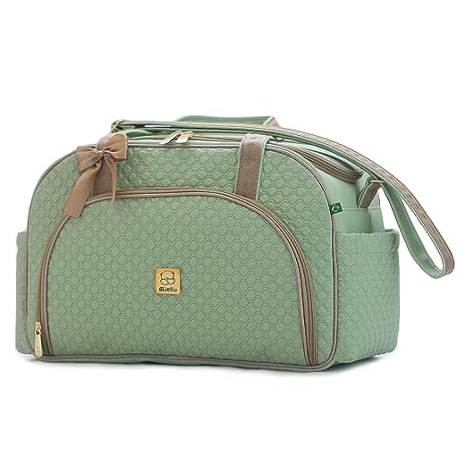 Bolsa Maternidade Grande Bebe Menina Menino Miellu - Pópeti (Verde)