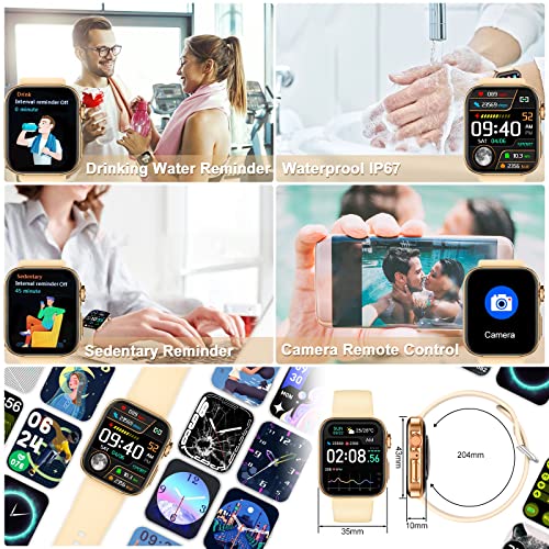 Smart Watch For Men Women (Answer/Make Call) ,1.81 " Large Screen Smart Watches,Ip67 Waterproof Fitness Tracker With Heart Rate Monitor Pedometer Fitness Watch Women Men,Compatible With Android Ios #TOP4