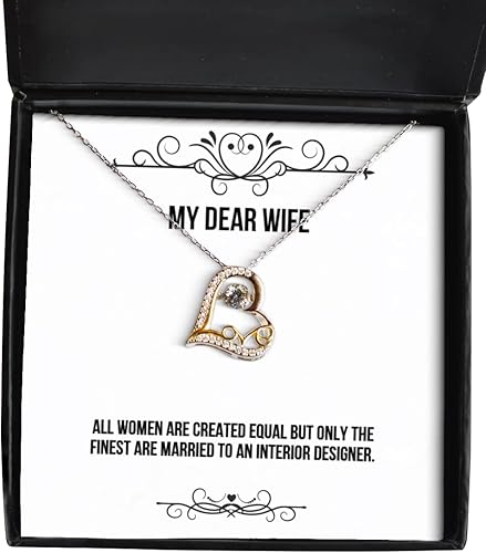 All Women Are Created Equal but Only the Finest Are Married to. Love Dancing Necklace, Wife Jewelry, Inappropriate Gifts For Wife, Funny wife gift,