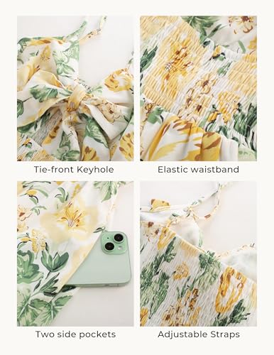Image of GRACE KARIN Womens Summer Floral Maxi Dresses 2026 Long Flowy Boho Dress Beach Vacation Sundresses Casual Clothes with Pocket