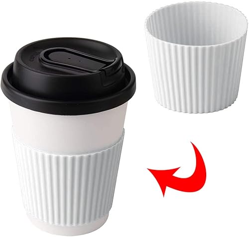 Miniatura 2 de JIEDALIN Funda protectora de silicona antideslizante para taza de café, 2 uds