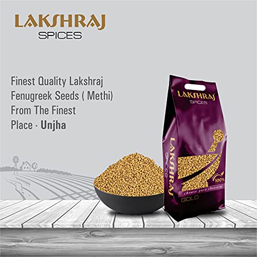 Image of LAKSHRAJ SPICES Fenugreek Seeds - 1 Kg | Methi