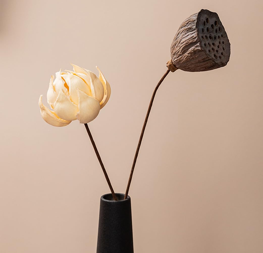Petit Vase En Céramique à Tige Unique - Design Torsadé Minimaliste, 18,8 Cm - Pour Décoration Intérieure, Centre De Table