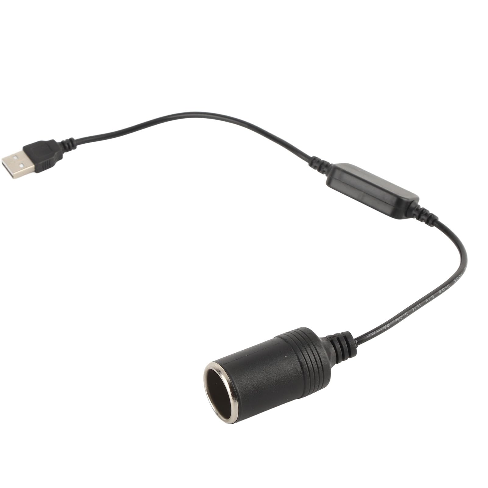 Amazon.com: USB to 12V Car Cigarette Lighter Socket Adapter Converter Cable  5V to 12V Step Up for Dash Cam Power Bank Parking Mode : Automotive