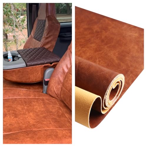 Premium Distressed Bark Faux Leather Upholstery Fabric - Waterproof, 1.2mm Thick, Pre-Cut 72"x54", Perfect for Furniture and DIY Projects 8 Premium Distressed Bark Faux Leather Upholstery Fabric - Waterproof, 1.2mm Thick, Pre-Cut 72"x54", Perfect for Furniture and DIY Projects - Image 7