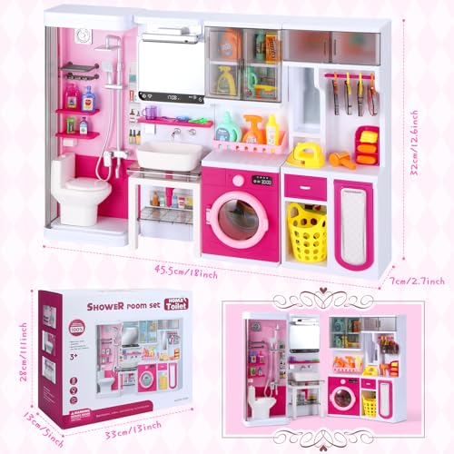 Image of Bathroom Playset Pretend Role Play Toys