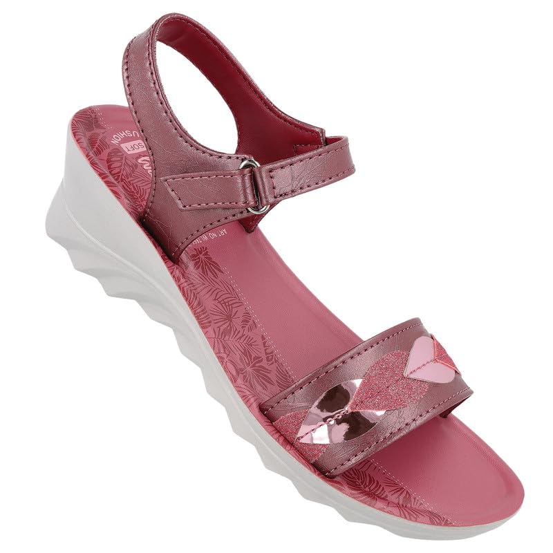 WALKAROO WL7865 Womens Fashion Sandals for Casual Wear - Fig (B0CY2N7VZ4) Amazon Price History, Amazon Price Tracker