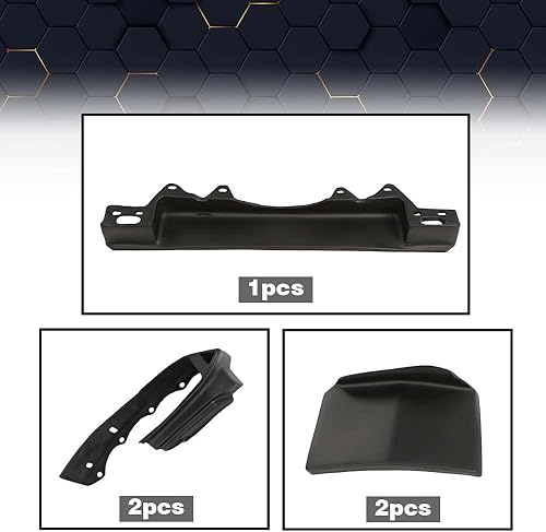 Miniatura 8 de PIT66 Llenadores de parachoques, compatibles con Cadillac Deville, Fleetwood, Brougham Model Cars 1980-1992, color negro, Negro -