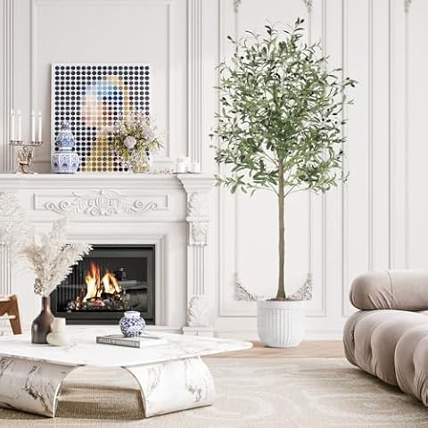 YOLEO 6FT Faux Silk Olive Tree Cover