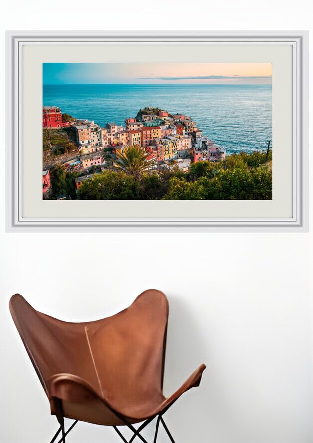 JVERF - JZZJ09697 Sea Houses Italy Cinque Terre Park Manarola| Self-Adhesive Painting | Frameless