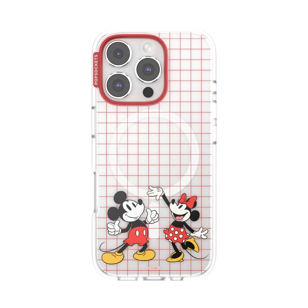 PopSockets iPhone 16 Pro Case Compatible with MagSafe, Phone Case for iPhone 16 Pro, Wireless Charging Compatible, Case Only, Disney Classics - Mod