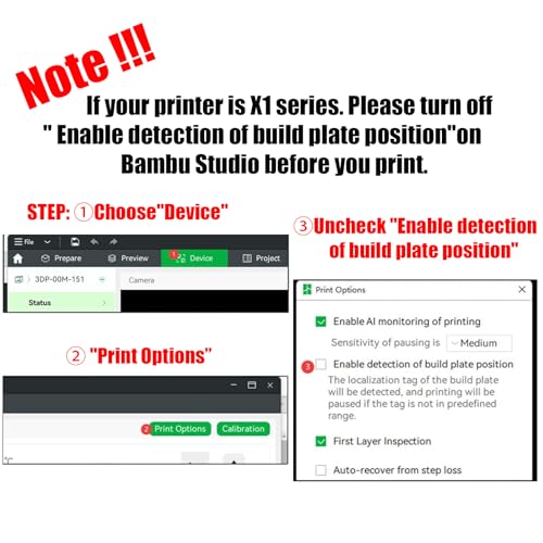 RETUXEP 3D Printer P2S P1S Bambu Build Plate for BambuLabs X1 X1C X1E P1P P1S A1 P2S,Flexible Spring Steel Sheet Double Sided Bambulabs 3D Printer Platform 257x257mm(Diamond Ball+Windmill) by RETUXEP - Image 7