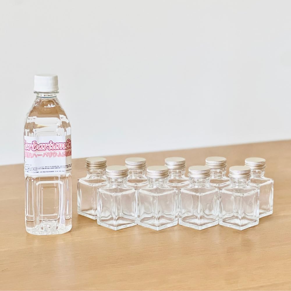 Amazon.co.jp: ハーバリウムオイル 500ml 瓶 50ml 9本 セット 選べる4