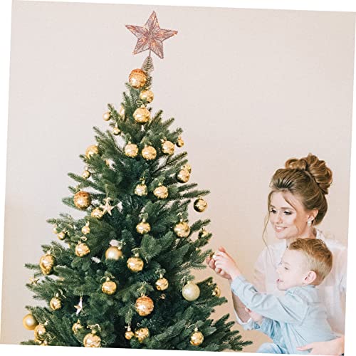 Cabilock 1 Peça Pentagrama Árvore Topo Estrela Árvore Festiva Tooper Glitter Árvore De Natal Topper