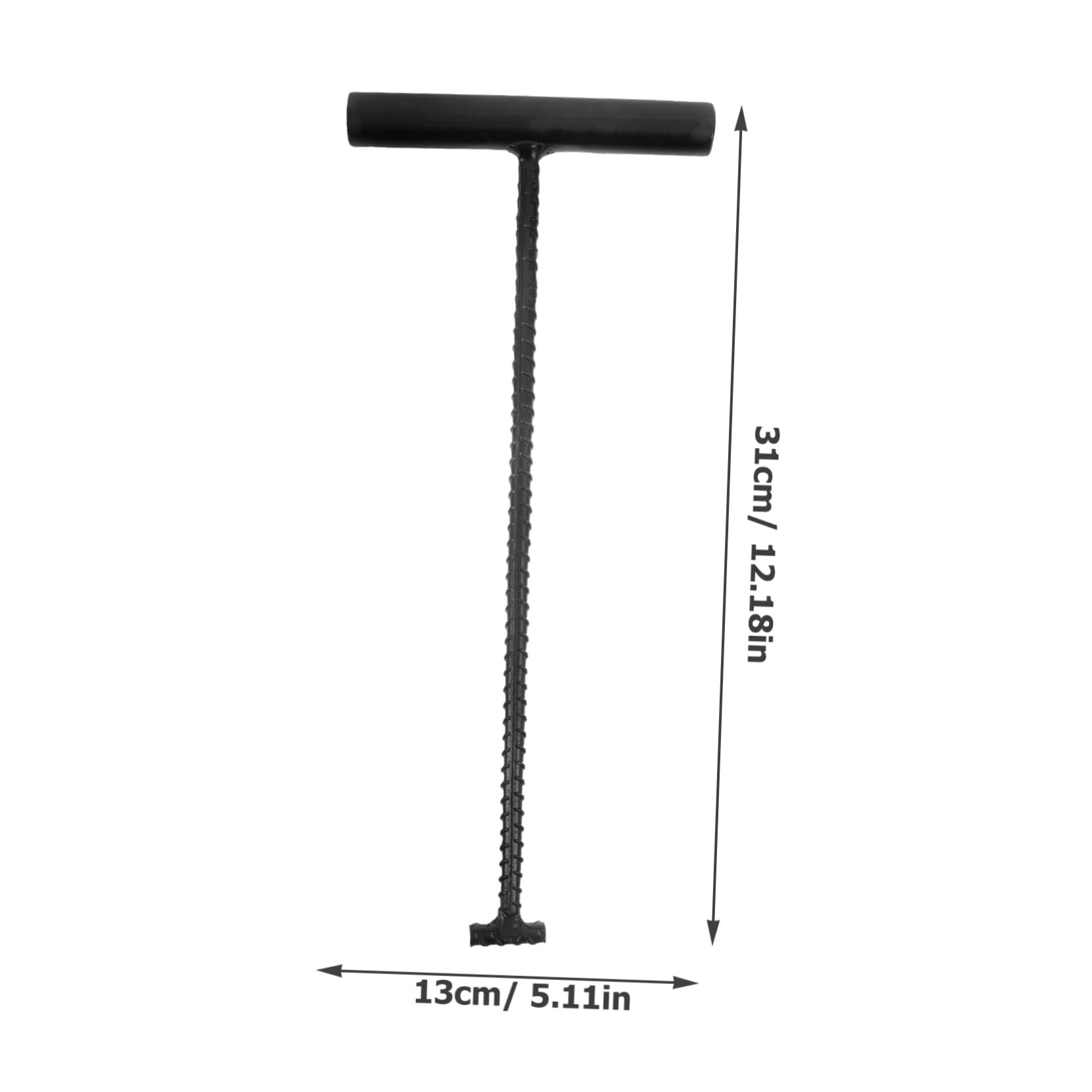 COSMEVIVI Manhole Cover Lifter Heavy Duty Metal Hook T-Shaped Lifting Tool for Outdoor Use