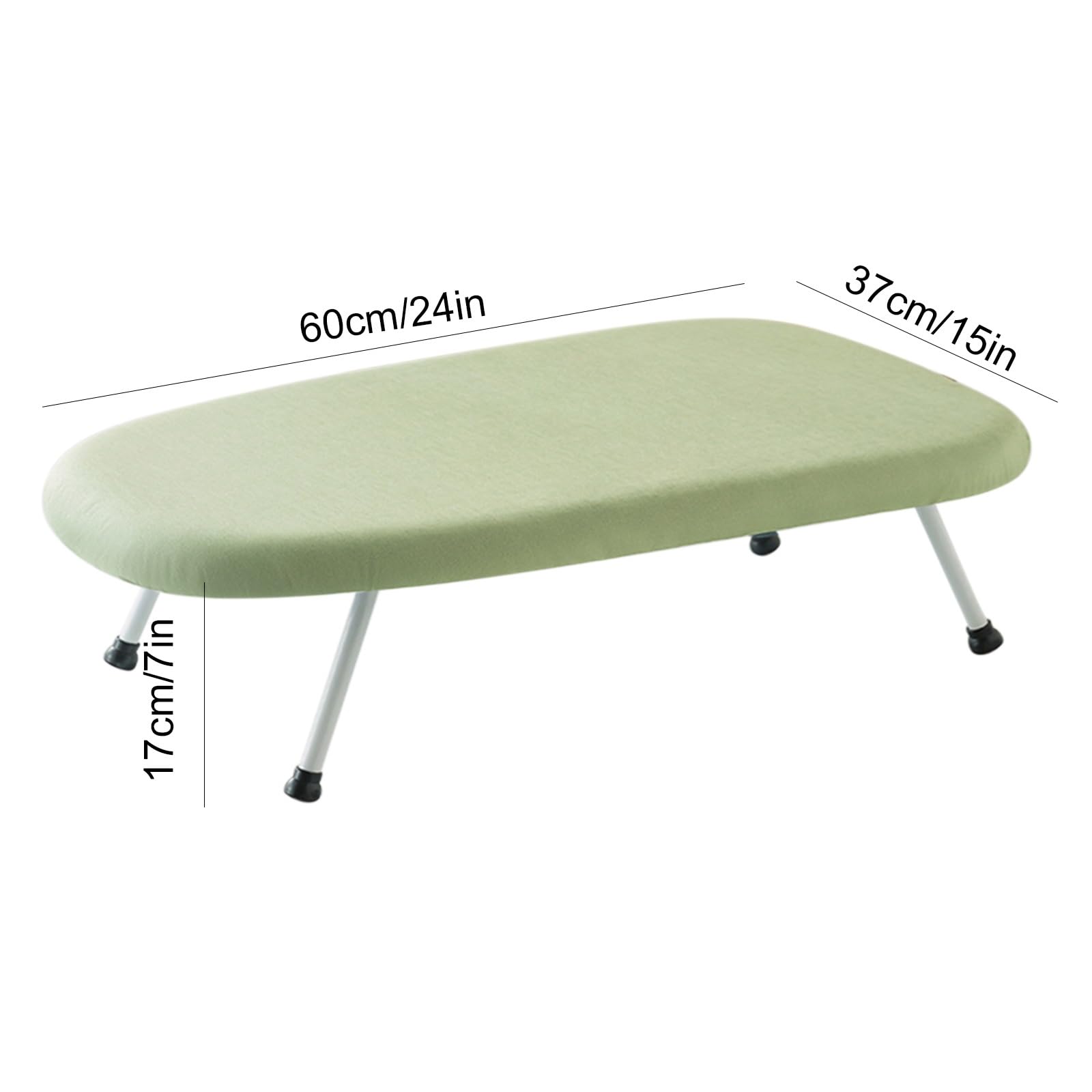 Questo ASSE da Stiro Pieghevole da Tavolo con Supporto per Il Ferro da Stiro, 61 cm x 38 cm, con Copertura Rimovibile, è Compatto e salvaspazio.