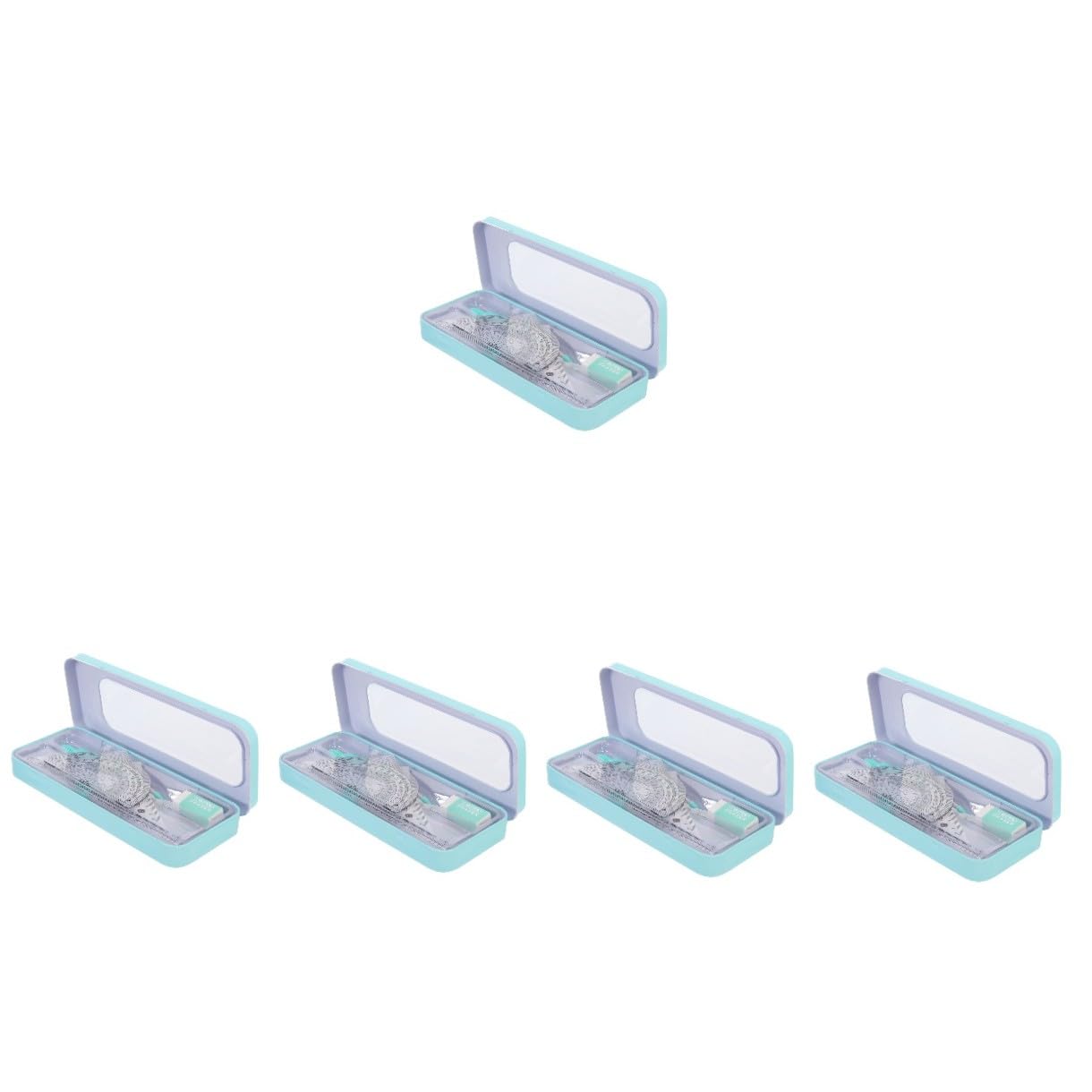 5sets Strumenti Per Disegno Geometrico Compasso e Righello Professionale Per Matematica Kit Pratico Per Scuola Media e Attività Scolastiche Scatola Finestra
