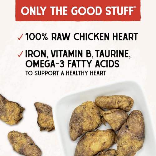 Stella & Chewy's Freeze-Dried Raw Chicken Heart Dog Treats - Single Ingredient, No Additives - Premium Training Treats - Perfect For Picky Eaters - 11oz Bag - Image 4