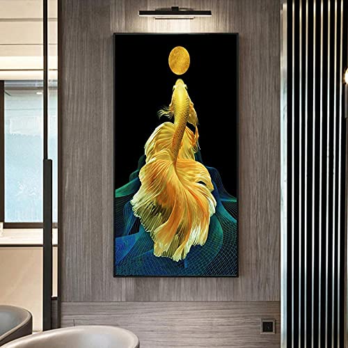 Peinture poisson koï pour une ambiance zen dans votre salon moderne