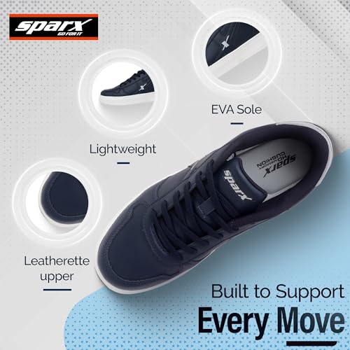 Image of SPARX Men's Sneaker SM-9065 | Soft Cushioned, Durable & Trendy Lace-Up Casual Shoes