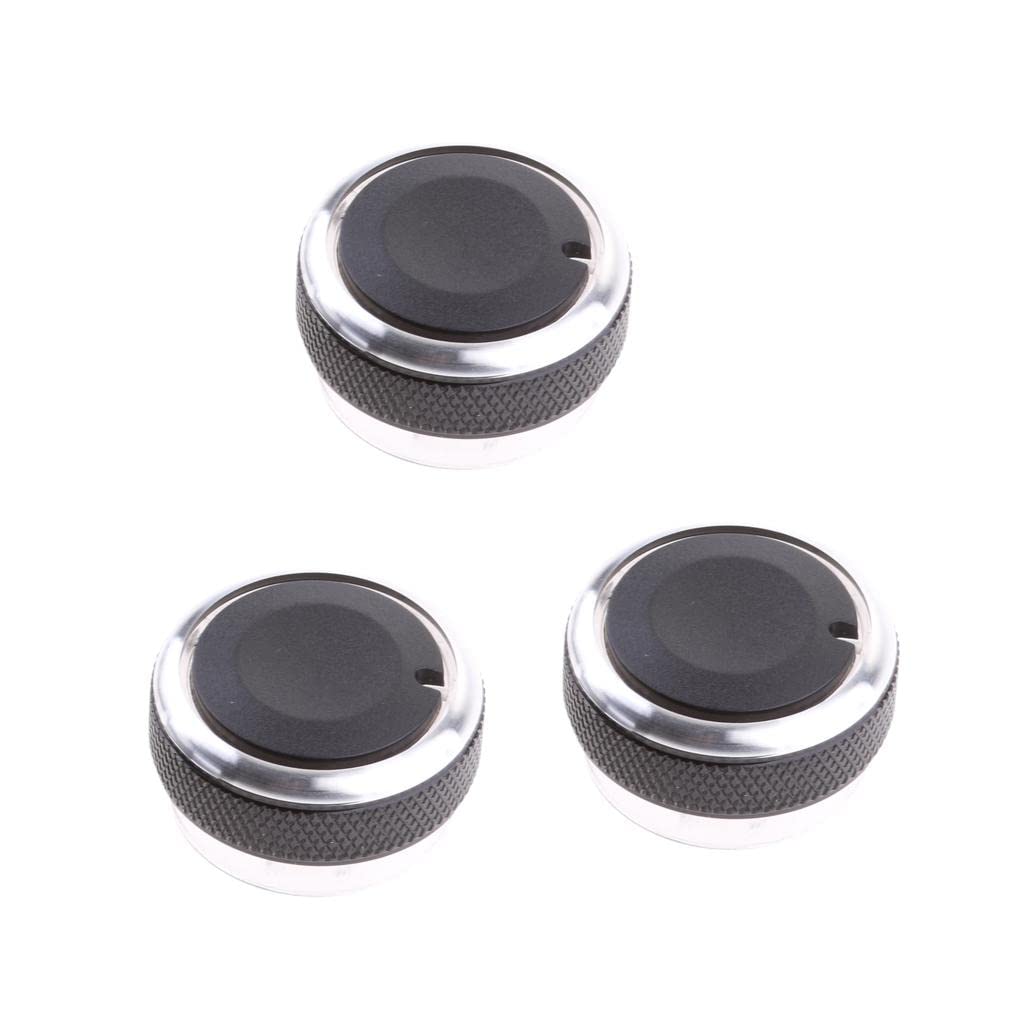UJEAVETTE 3pcs Set Car Air Conditioning Turning Switch Knob AC Knob for Ford Focus-image-32