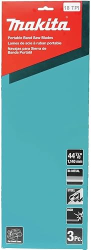 Miniatura 2 de Makita T-05608 Hoja de sierra de cinta portátil bimetálica de 18 TPI de 44-78 pulgadas, 3paquete
