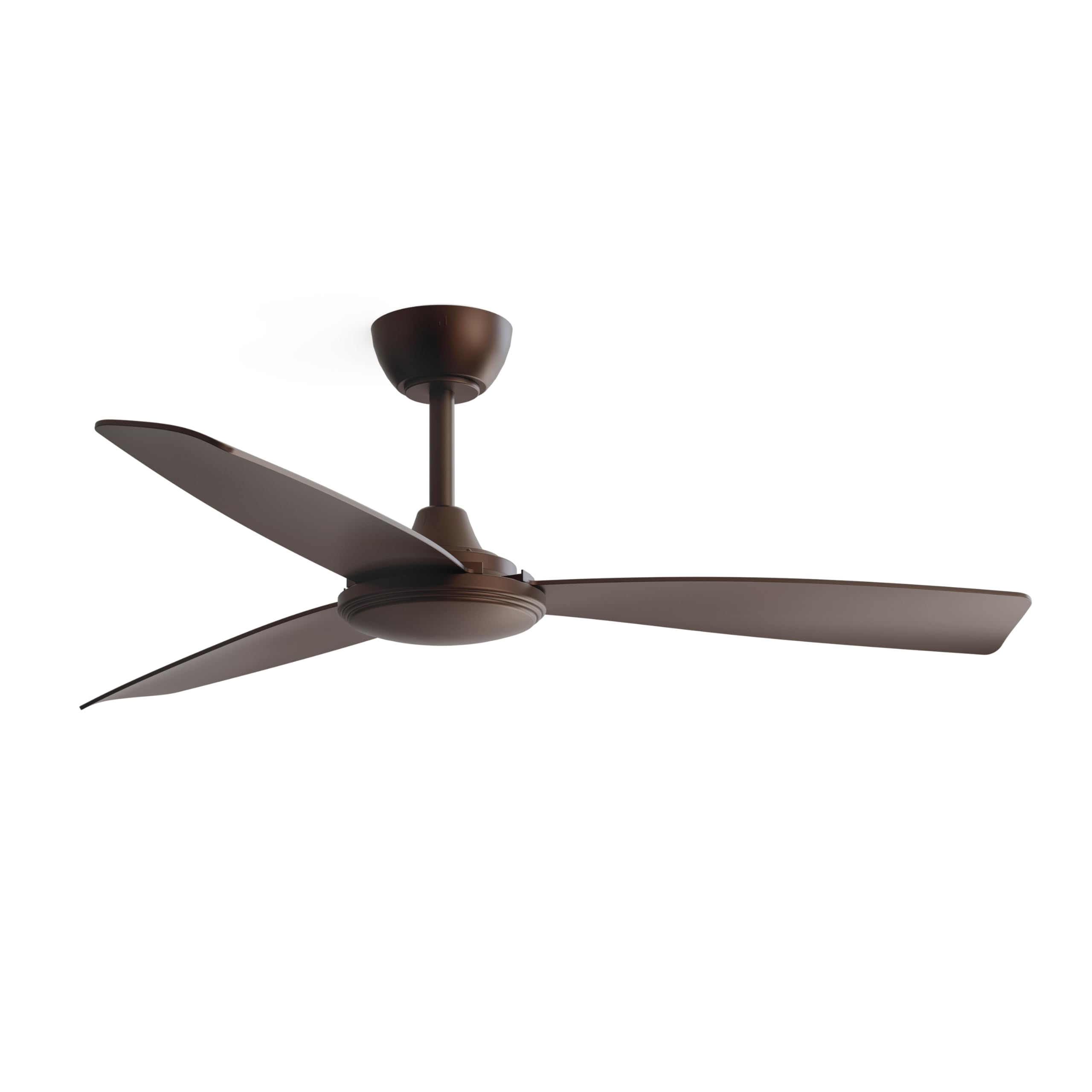 Sulion – Ventilador de Techo LIA Marrón oxido Sin Luz | Motor DC 2.0 Silencioso, 6 Velocidades, Función Verano-Invierno y Temporizador | 3 Palas ABS