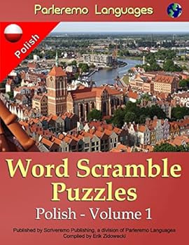 Paperback Parleremo Languages Word Scramble Puzzles Polish - Volume 1 [Polish] Book