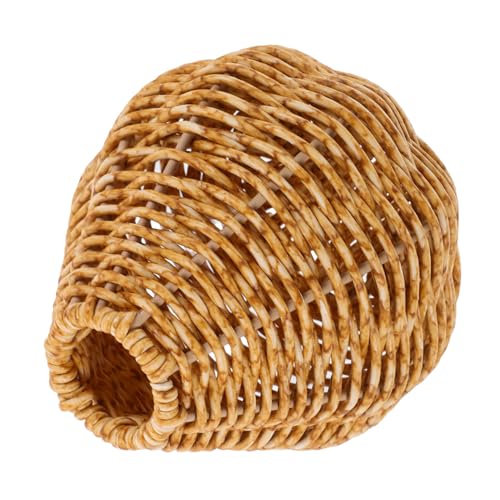 HOLIDYOYO Jarrón Decorativo De Rattan Imitación Florero Vintage para Decoración De Mesa Diseño Artesanal para Arreglos Hogar y Oficina