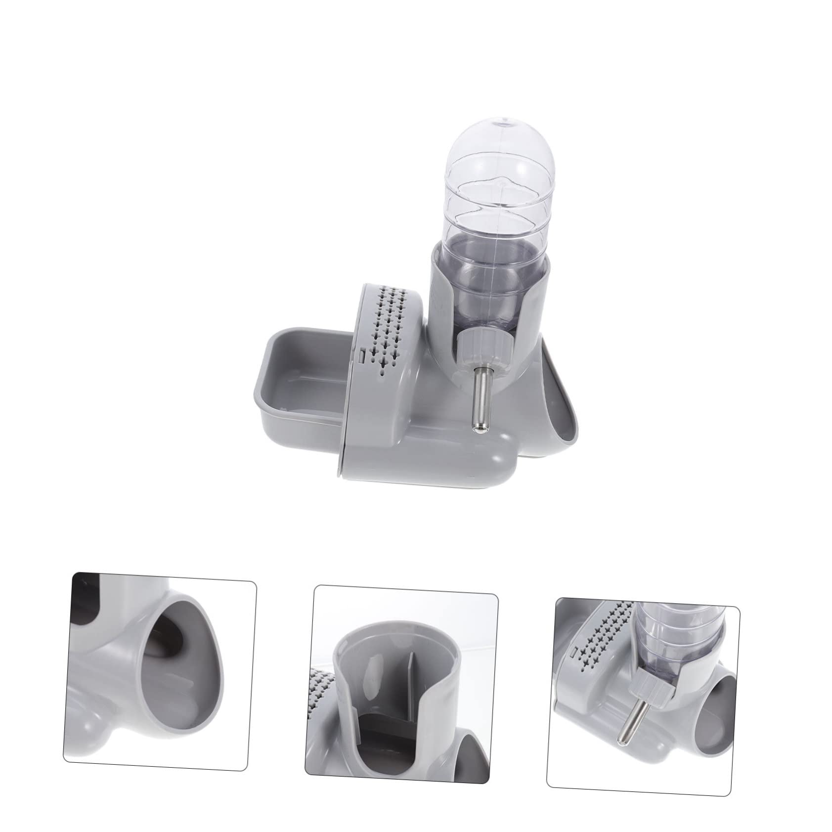 POPETPOP Standing Hamster Water Bottle with Leakproof Design Multi Use Guinea Pig Water Feeder Transparent Hamster Bottle Easy Clean for Pets