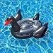 Swimline 90628 Giant Black Swan Inflatable Ride-On Pool Float Large