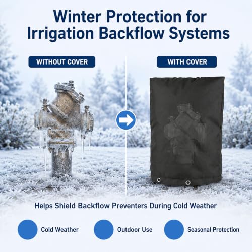 Outdoor Faucet Cover for Winter, Insulated Backflow Cover Freeze Protection by BFU Hxin - Image 2