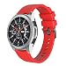 Produktbild Für Samsung Galaxy Watch 46mm Armband,Colorful Soft Silikon Ersatzband Verstellbares Schlaufe Uhrenarmband Sport Wristband Zubehör für Samsung Galaxy Watch 46mm (180mm Bandlänge, Rot)