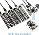 MZHOU PCIe 1 bis 4 PCI-Express,4-Port-PCIe-Riser-Adapterplatine USB 3.0 Adapter Multiplier Karte mit höherer Stabilität für Bitcoin Mining
