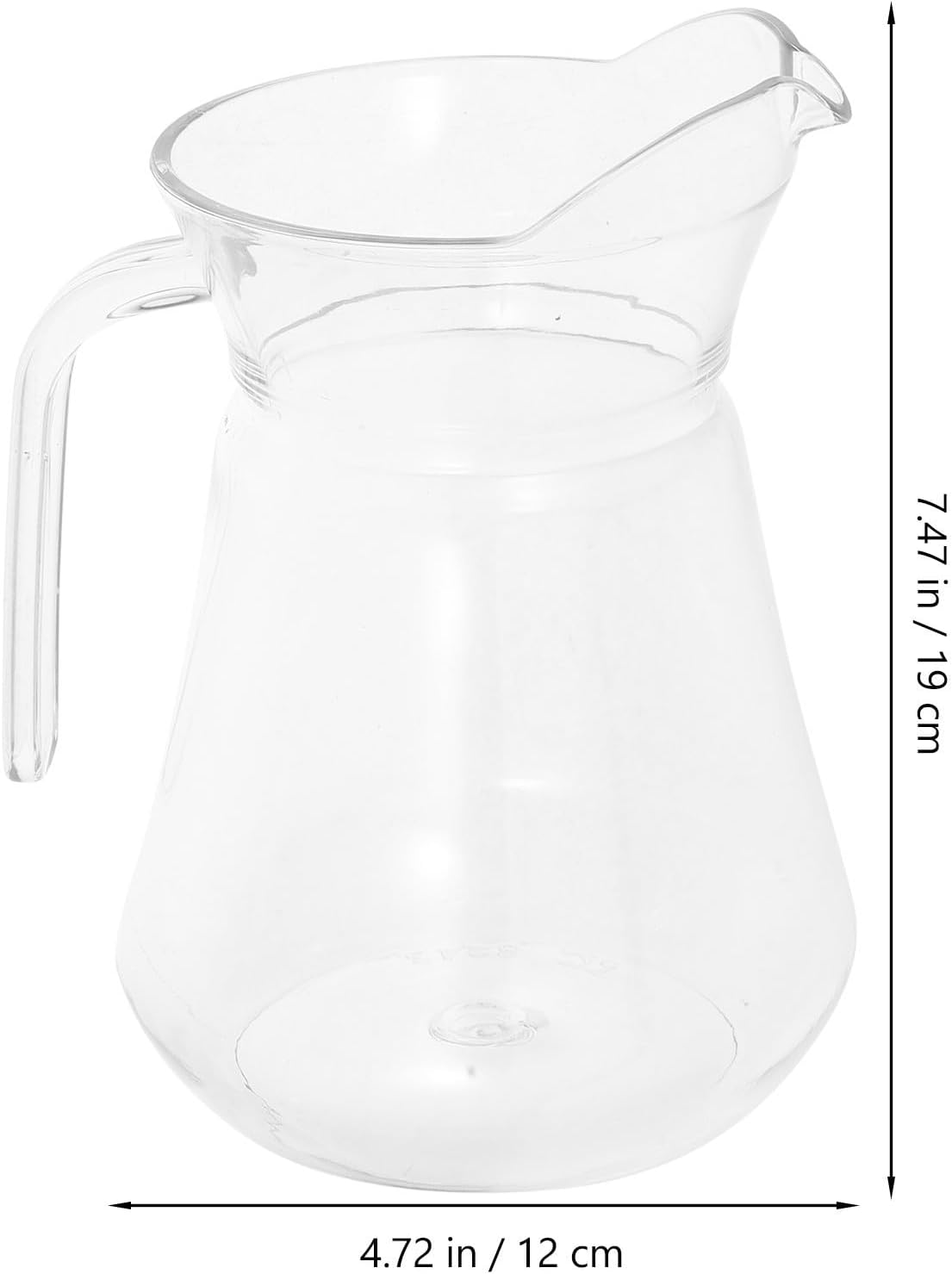 Acrylic Beverage Pitcher 1l PC Duck Spout with Lid for Picnic