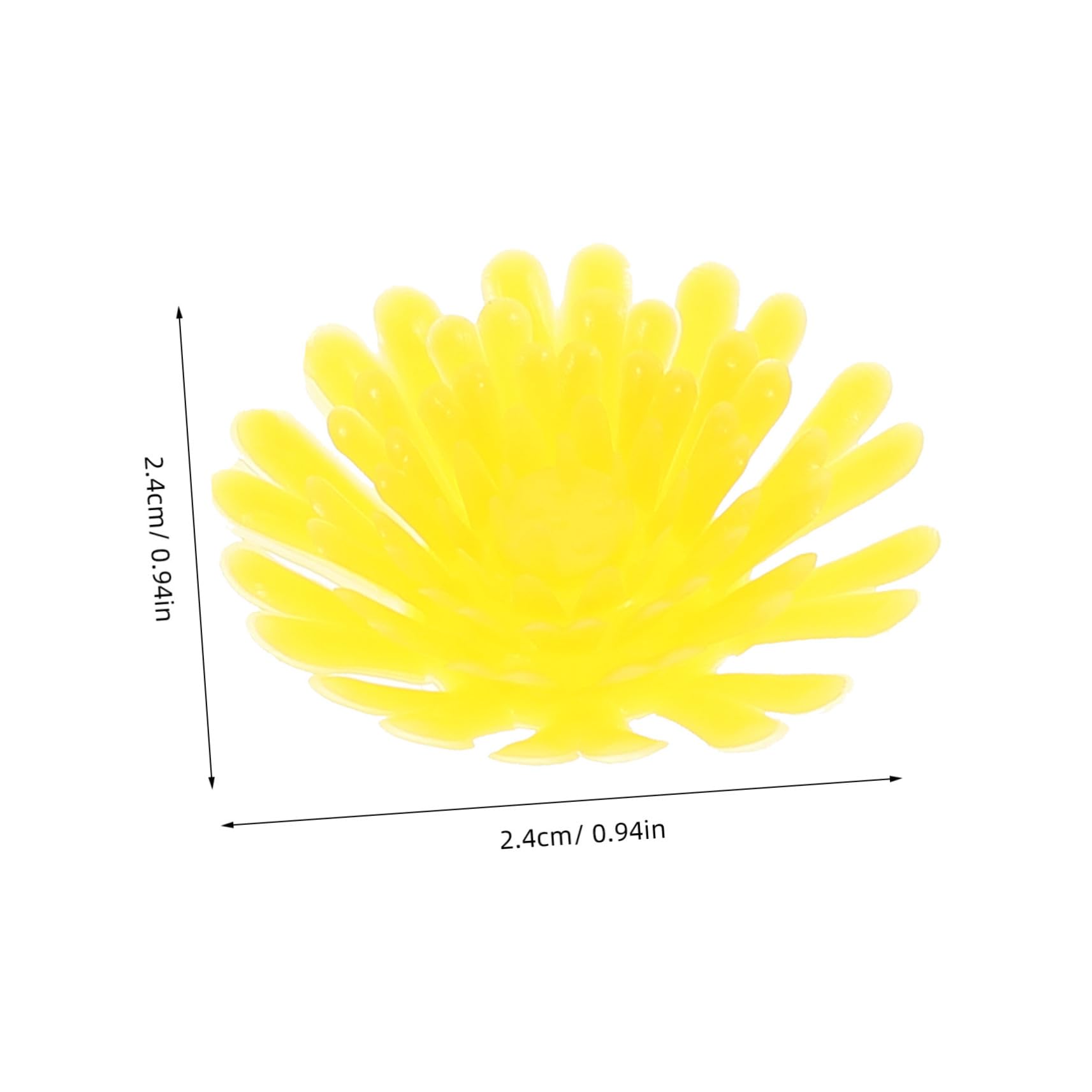 FUNOMOCYA 200pcs Sushi Flowers Decors Sushi Plate Ornaments Yellow Sushi Artificial Plastic Restaurant Fake Flowers