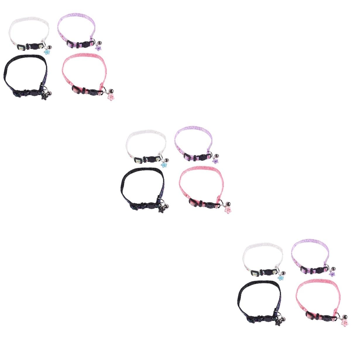 Toddmomy 12pièces Collier pour Chat Floral Accessoire Mignon pour Chaton avec Motif De Fleurs pour Photos Fêtes Et Occasions Spéciales