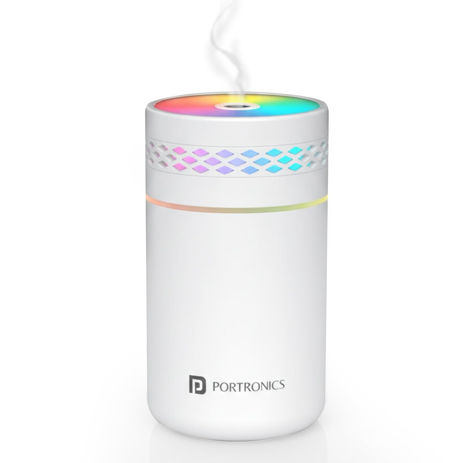 Portronics Magma Lite Type-C Powered Humidifier with RGB Light, 260ml Water Tank, 35ml/h Mist Output, Continuous & Intermittent Modes, One-Button Control, For Home, Car & Bedside (Water Use Only)-image-7