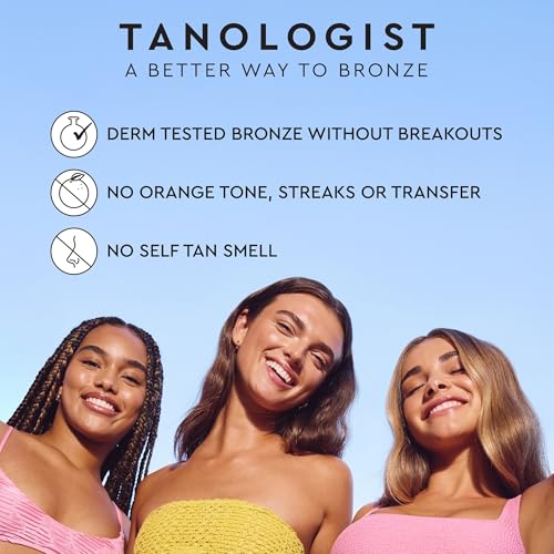 tanologist hydrating daily glow body lotion- mediumdark buildable amp transfer-proof gradual self tanner summer fragrance natural not orange lasts 7 days vegan clean formula 845 fl oz