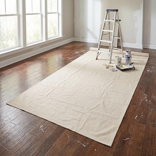 Bâche protection coton beige meubles et sols finis les sols abîmés - 8