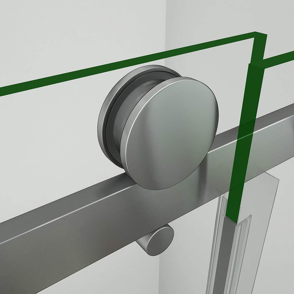 AICA porte de douche coulissante 150x195cm en verre anticalcaire AICA porte de douche en niche