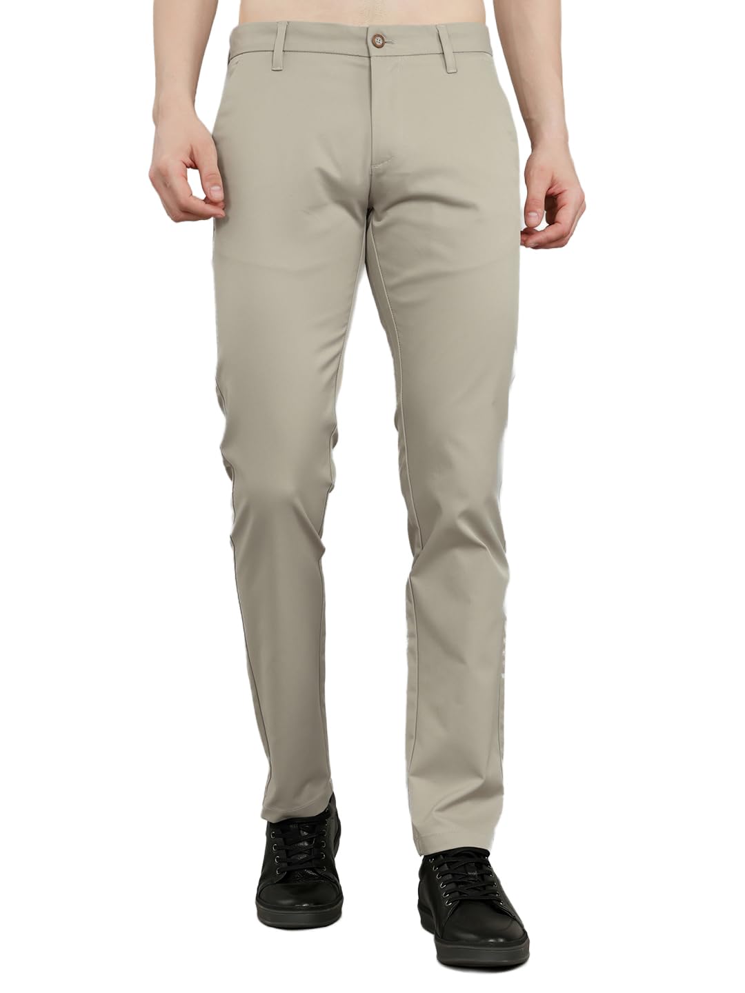monte carlo Mens Slim Fit Solid Trouser |Solid Pattern Casual Trousers | Button Closure | Stylish & Comfortable Formal Trouser for Men's (Pack of 1)-picture-27