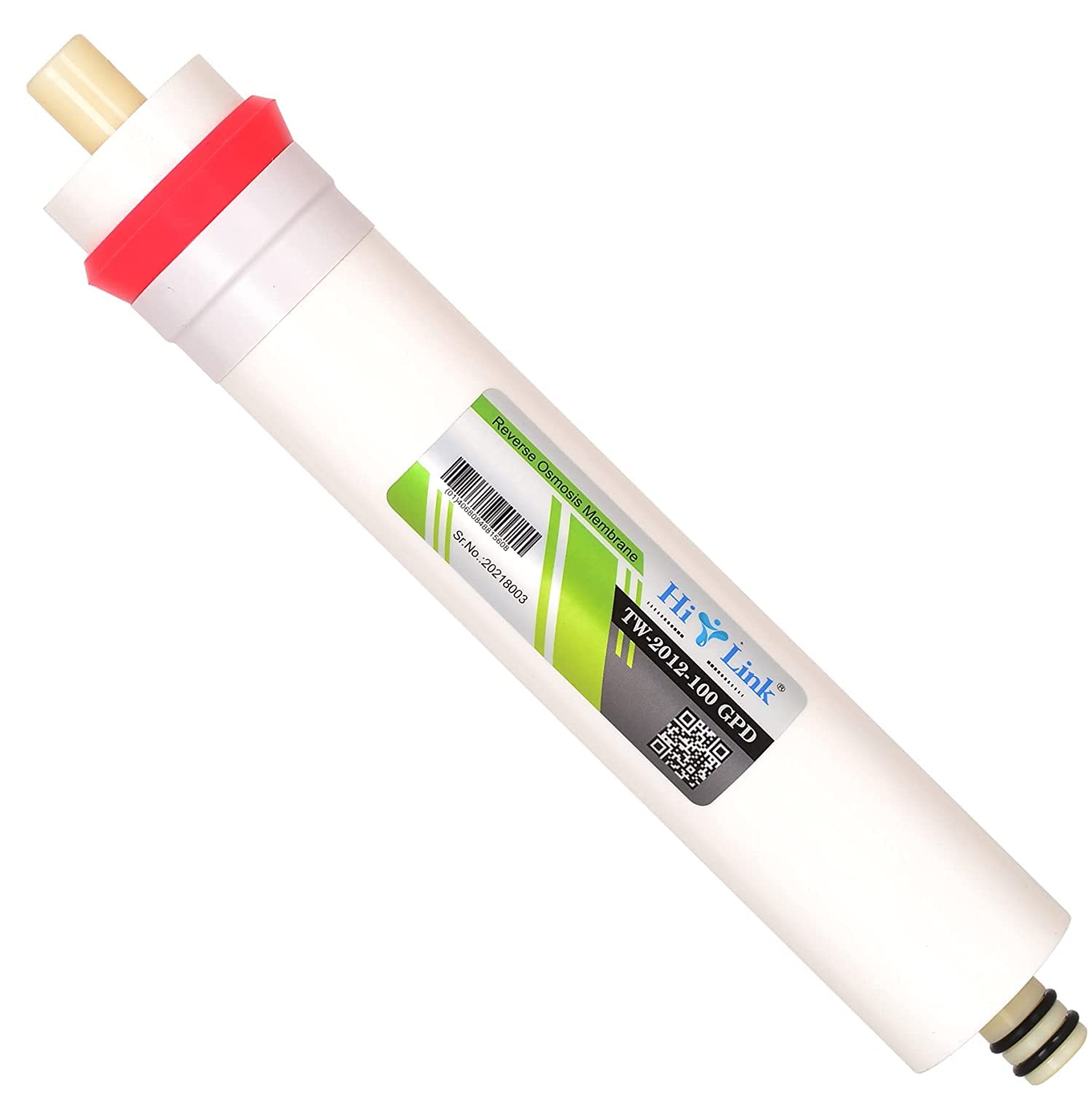 HI-LINK 100 GPD Original RO Membrane Filter excellently Suitable for All Kinds of Household Water Purifier | Performs Well up to 2000 TDS (Membrane 13 Layer, 100GPD) (Red)