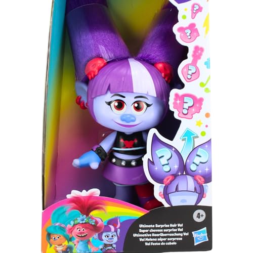 Muñeca DreamWorks Trolls Val con sorpresas en el cabello 22 cm miniatura 3