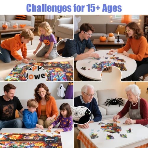 1000 Piece Halloween Jigsaw Puzzle for Adults, Ghost Candy Shop Theme - image 6