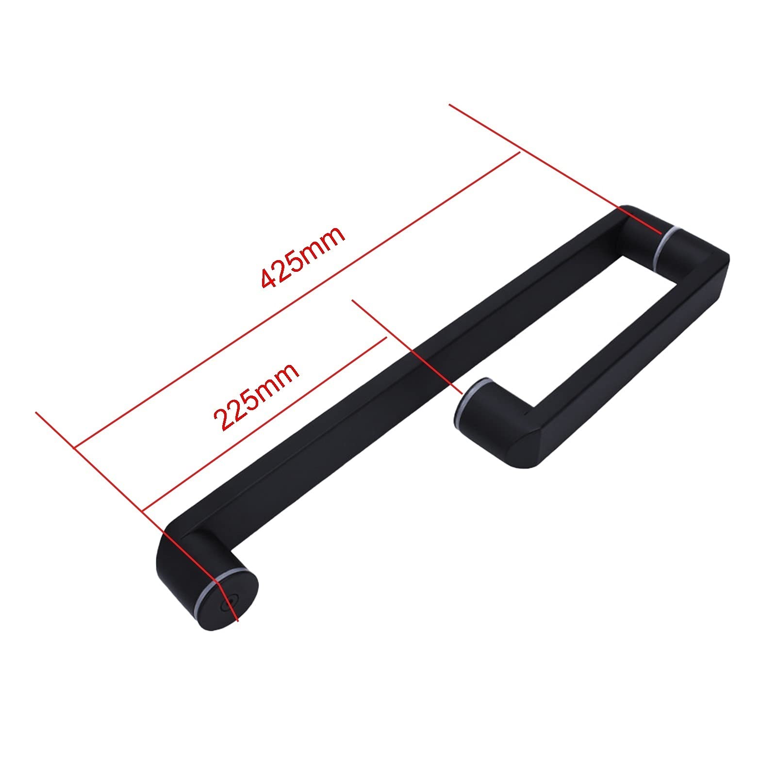 JUCACE Door knob Pull Handle,Shower Door Handle Glass Door Handle,Push-Pull Glass Door Handle/Sliding Door Handle - Door Knob Replacement (Size : 225mm+425mm)