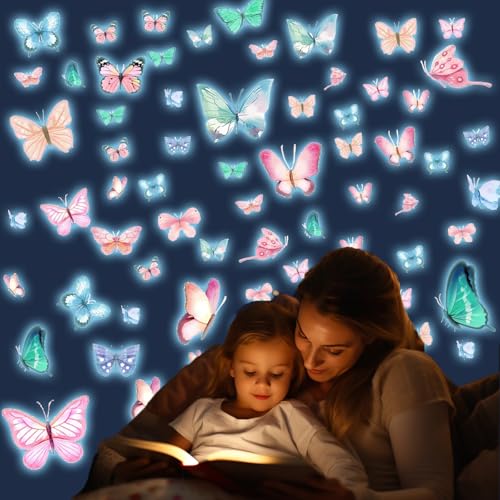 Vinilos Decorativos Mariposas Luminosas Pegatinas Autoadhesivas miniatura 1