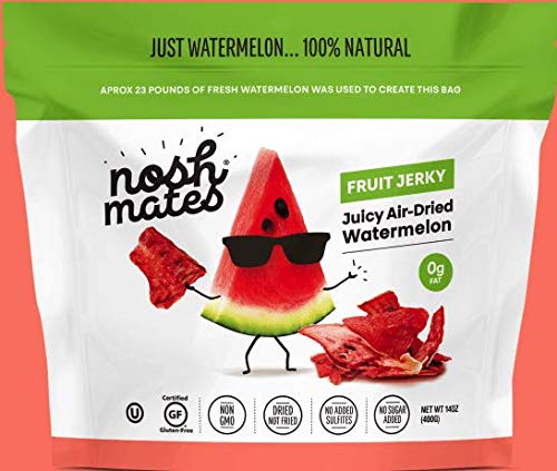 Nosh Mates Fruit Jerky Juicy Air-Dried Watermelon NET WT 140OZ(400G)