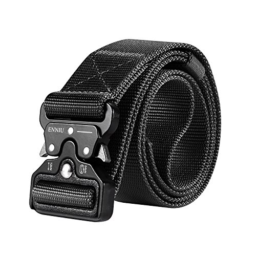 Motusamare Tactical Belt Heavy Duty Military Style Webbing Riggers Web Belt with 1.5