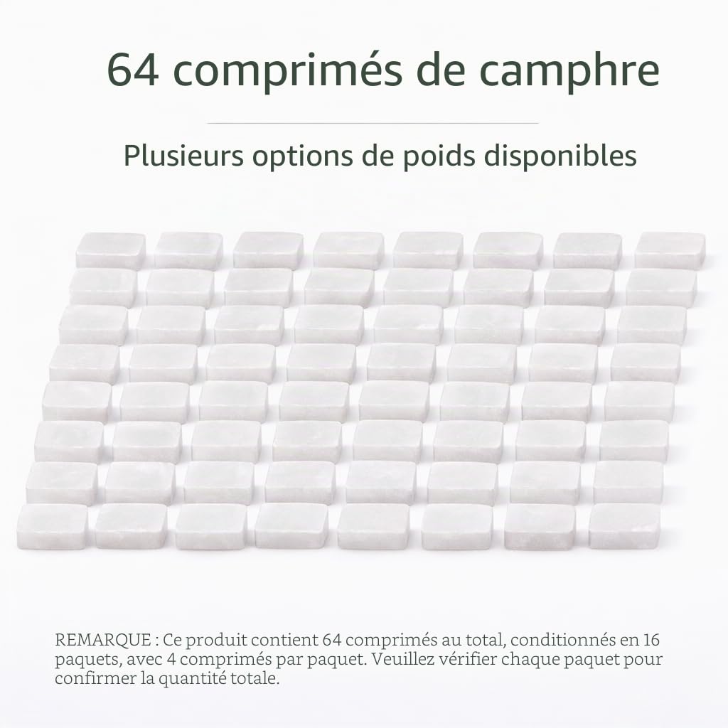 Camphre naturel blocs et cubes 300g pour Pooja Santeria religieux indiens